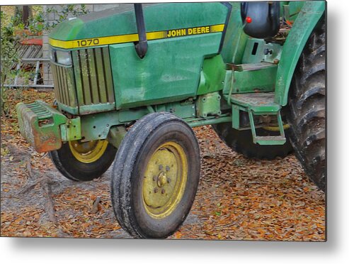 Tractor Metal Print featuring the photograph Old Timer 1070 John Deere by Dennis Dugan