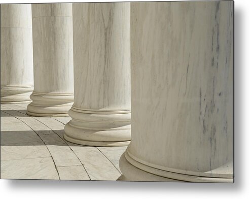 Stone Metal Print featuring the photograph Pillars #1 by Brandon Bourdages