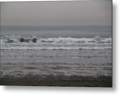 Beach Metal Print featuring the photograph Rolling In #1 by Becca Wilcox