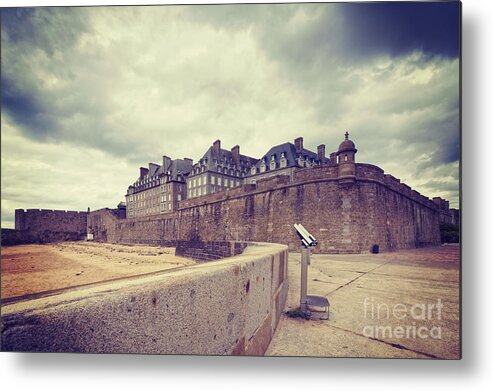 Brittany Metal Print featuring the photograph Saint-Malo Brittany France #1 by Colin and Linda McKie