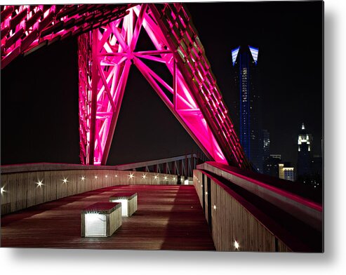 I-40 Metal Print featuring the photograph Skydance Walkway #1 by Lana Trussell