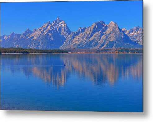 Tetons Metal Print featuring the photograph Solitude #1 by Greg Norrell