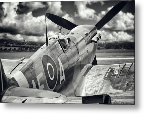 Spitfire Metal Print featuring the photograph Spitfire #1 by Ian Merton