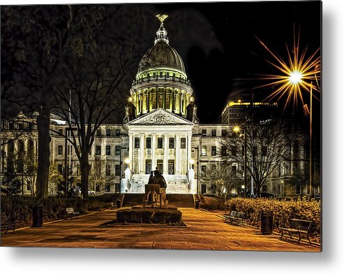 America Metal Print featuring the photograph State Capitol #2 by Maria Coulson