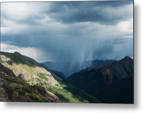 San Juan Mountains Metal Print featuring the photograph Summer Thunderstorms From Ice Lakes #1 by Cody Duncan