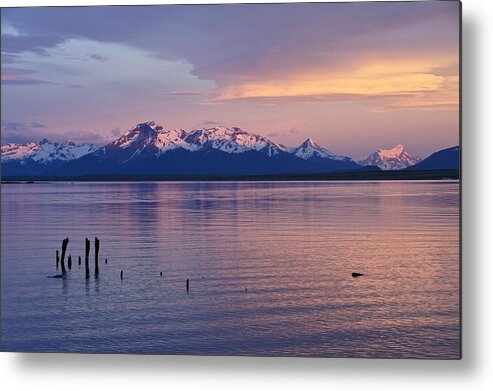 Chile Metal Print featuring the photograph Sunrise over Ultima Esperanza #1 by Michele Burgess