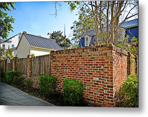 Landscape Metal Print featuring the photograph The Back Fence #1 by Linda Brown