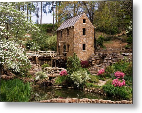 Ar Metal Print featuring the photograph The Old Mill by Lana Trussell