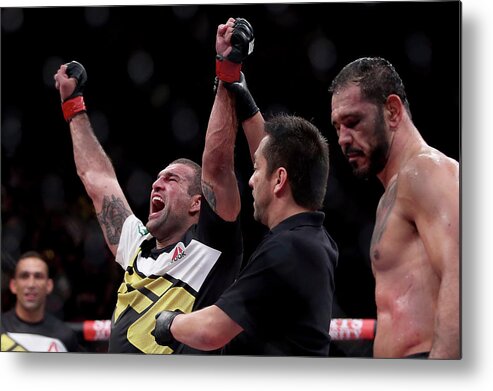 People Metal Print featuring the photograph Ufc 190 Rousey V Correia #1 by Matthew Stockman