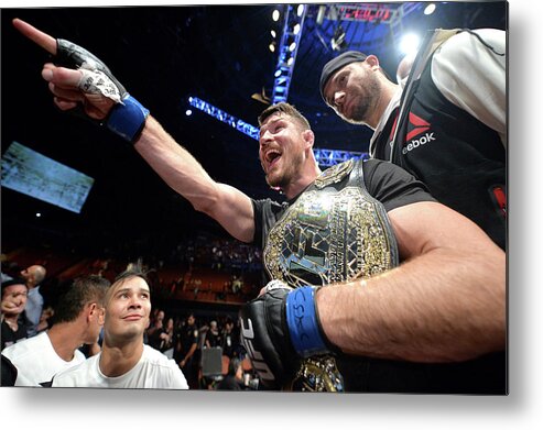 Event Metal Print featuring the photograph Ufc 199 Rockhold V Bisping 2 #1 by Brandon Magnus/zuffa Llc