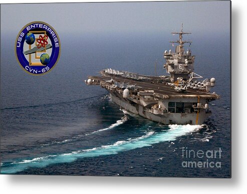 Uss Enterprise Metal Print featuring the photograph USS Enterprise #1 by Baltzgar