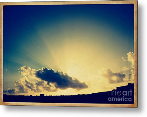 Sunrise Metal Print featuring the photograph Vintage Style Miracle of a Sunrise #1 by Beverly Claire Kaiya