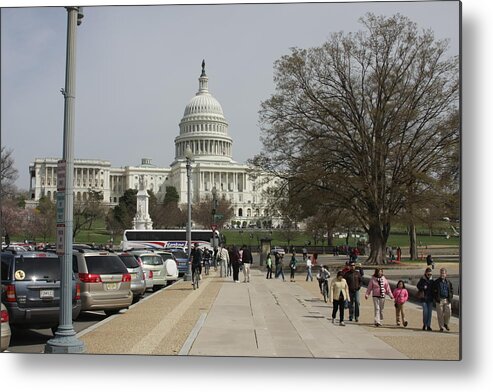 America Metal Print featuring the photograph Washington DC - US Capitol - 01133 #1 by DC Photographer