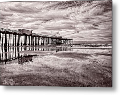 Pacific Ocean Metal Print featuring the photograph Wet Sands and Surf #1 by Leda Robertson