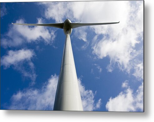 Wind Turbines Metal Print featuring the photograph Wind power #1 by Jim Orr