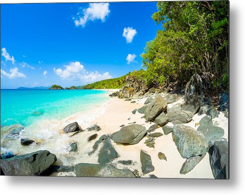 Caribbean Metal Print featuring the photograph Beautiful Caribbean beach #10 by Raul Rodriguez