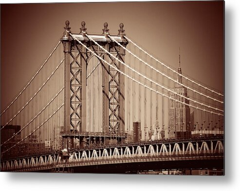 New York City Metal Print featuring the photograph Manhattan #10 by Songquan Deng