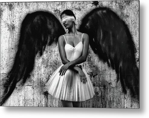 Angel Metal Print featuring the photograph N/t by Paulo Medeiros