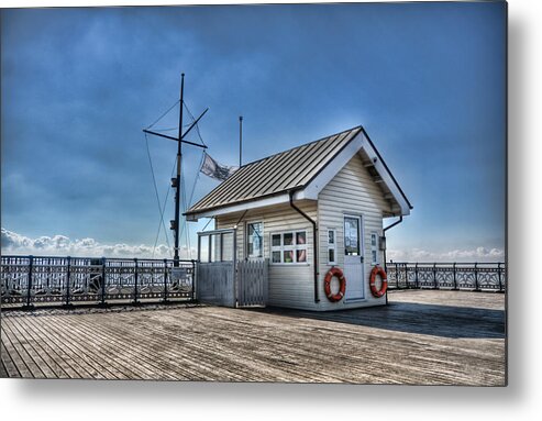 Penarth Pier Metal Print featuring the photograph Penarth Pier #12 by Steve Purnell