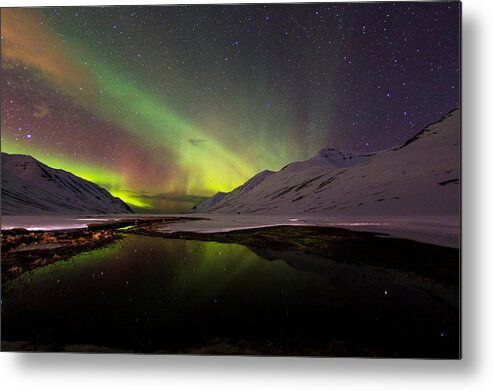 Aurora Metal Print featuring the photograph Aurora borealis #15 by Frodi Brinks