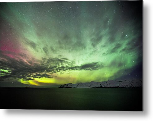 Aurora Metal Print featuring the photograph Aurora borealis #3 by Frodi Brinks