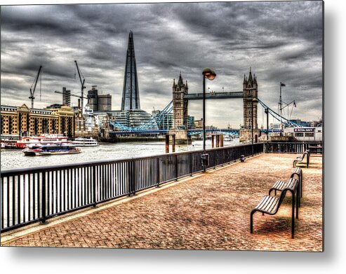 County Hall Metal Print featuring the photograph River Thames View #14 by David Pyatt