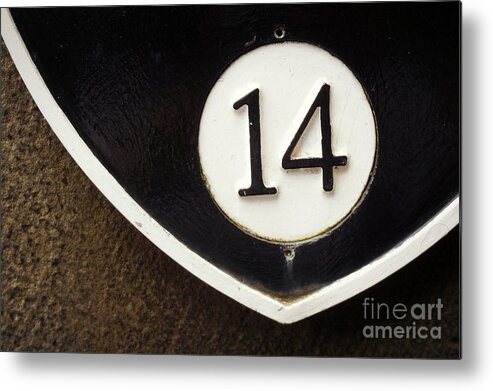 14 Metal Print featuring the photograph 14 Shield by Valerie Reeves