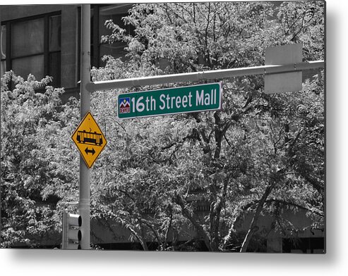 16 Metal Print featuring the photograph 16th Street Mall by Audreen Gieger