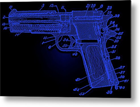 Gun Metal Print featuring the photograph 1911 .45 Pistol by Bob Geary