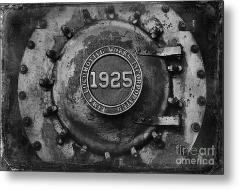 Train Metal Print featuring the photograph 1925 Locomotive Train Engine by Carrie Cranwill