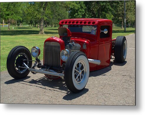 1934 Metal Print featuring the photograph 1934 Ford Pickup Truck Hot Rod by Tim McCullough
