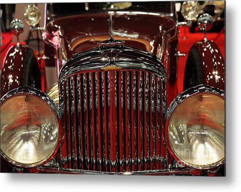 Transportation Metal Print featuring the photograph 1935 Duesenberg SJ Convertible Coupe Coachwork by Walker Lagrande 5D26776 by Wingsdomain Art and Photography