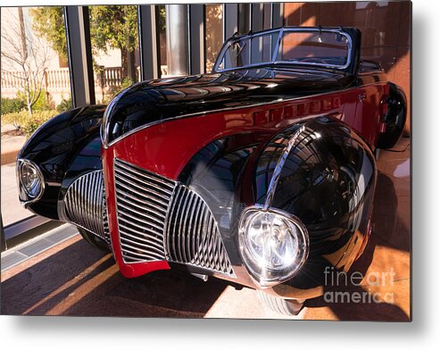 Transportation Metal Print featuring the photograph 1939 Aero Model 50 Special Convertible DSC2490 by Wingsdomain Art and Photography
