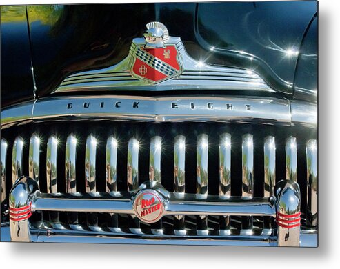 1947 Buick Metal Print featuring the photograph 1947 Buick Sedanette Grille by Jill Reger