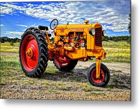 1949 Minneapolis Moline Tractor Metal Print featuring the photograph 1949 Minneapolis Moline Tractor by Ken Smith