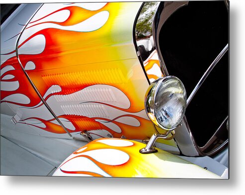 54 Metal Print featuring the photograph 1954 Ford FI302 Pickup Super Cab by David Patterson