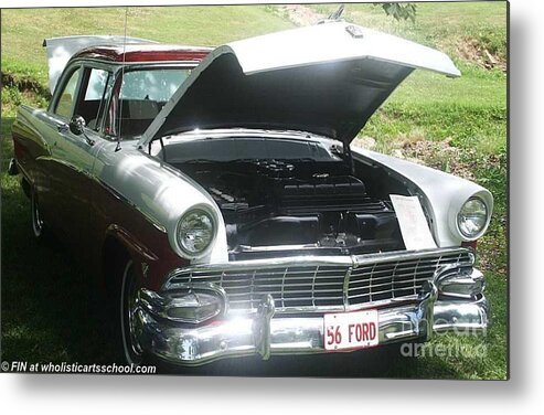 1956 Ford Metal Print featuring the photograph 1956 Ford by PainterArtist FIN