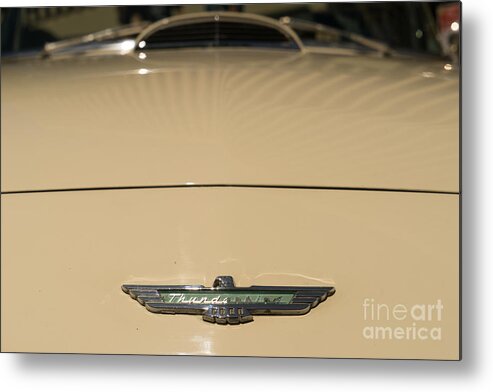 Transportation Metal Print featuring the photograph 1956 Ford Thunderbird DSC1393 by Wingsdomain Art and Photography