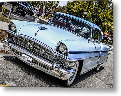 Light Metal Print featuring the photograph 1956 Packard 400 by Chris Smith