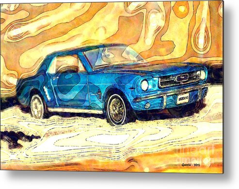 1964 Ford Mustang Metal Print featuring the photograph 1964 Ford Mustang by Phillip Garcia