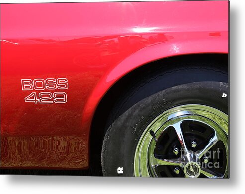 1969 Ford Mustang Boss 429 Fastback Metal Print featuring the photograph 1969 Ford Mustang Boss 429 Fastback 5D23240 by Wingsdomain Art and Photography