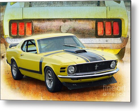 1970 Metal Print featuring the photograph 1970 Boss 302 Mustang by Stuart Row