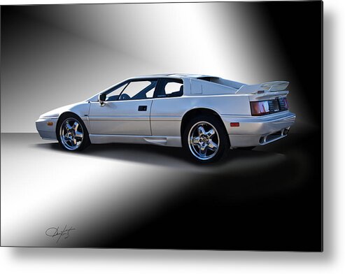 Auto Metal Print featuring the photograph 1988 Lotus Espirit II by Dave Koontz