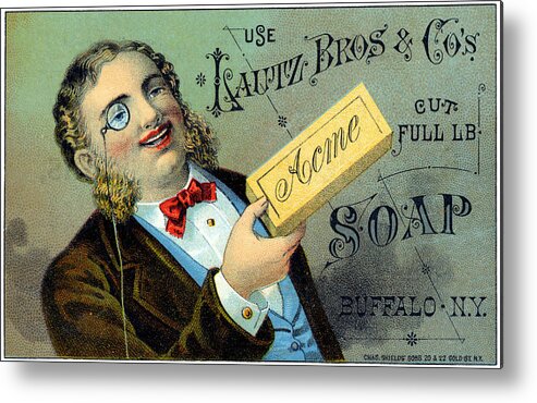 Vintage Metal Print featuring the painting 19th C. Lautz Brothers Soap by Historic Image