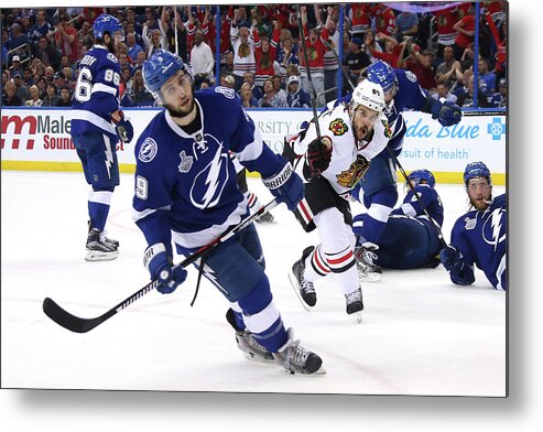 Playoffs Metal Print featuring the photograph 2015 Nhl Stanley Cup Final - Game One by Bruce Bennett