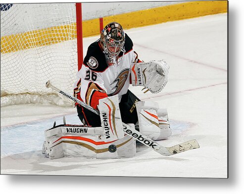 People Metal Print featuring the photograph Anaheim Ducks V Florida Panthers #2 by Eliot J. Schechter