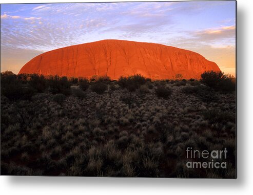 Nature Metal Print featuring the photograph Ayers Rock #3 by Bill Bachmann