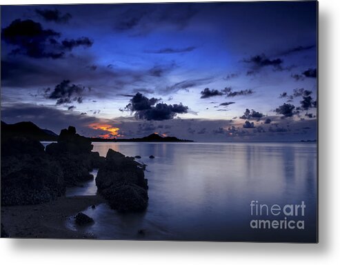 Michelle Meenawong Metal Print featuring the photograph Blue Evening #1 by Michelle Meenawong