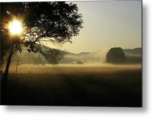 Cades Cove Metal Print featuring the photograph Cades Cove Sunrise II #2 by Douglas Stucky