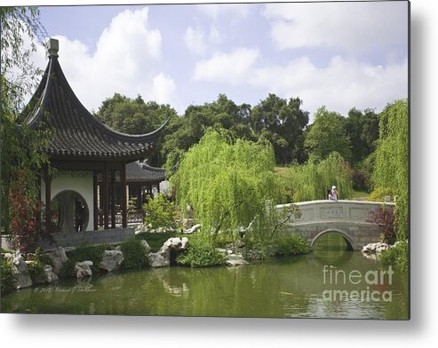 Horizontal Metal Print featuring the photograph Chinese Water Garden #3 by Richard J Thompson 